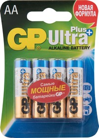 Купить Элемент питания 1.5 V AA GP Ultra plus 15AUP-2CR4 AA (блистер 4 шт) магазина stels.market.